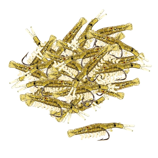 Juego de señuelos de señuelos , señuelos , señuelos suaves para aparejos de lubina-50PCS - Tan Broncearse Sunnimix señuelos de pesca