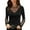Black, variant on Womens Athletic Tops Women Solid Long Sleeve V Neck Top Shirt Tunic for Casual Elegant Everyday Wear Women’s T-Shirts Pro for Stylish Comfort Blue XL