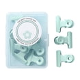 thumbnail image 1 of HILABEE 8 Pieces Small Bull Clips Mini Metal Binder for Planner Pages Bags Documents Green, 1 of 9