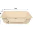 thumbnail image 4 of Caja de arena para gatos Ying Tutu, paquete de 2 unidades, extra grande, 61 x 51 cm, entrada baja, 4 of 7