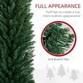 thumbnail image 3 of HOMCOM 8' Artificial Pencil Christmas Tree, Slim Xmas Tree with 618 Realistic Branch Tips and Plastic Stand, Green, 3 of 4