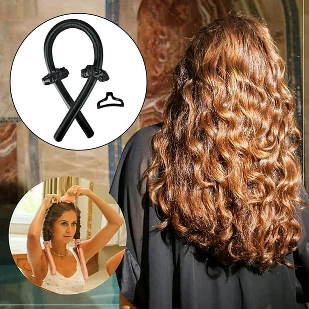 Diadema con varilla para rizar sin calor, rizador para rizos sin