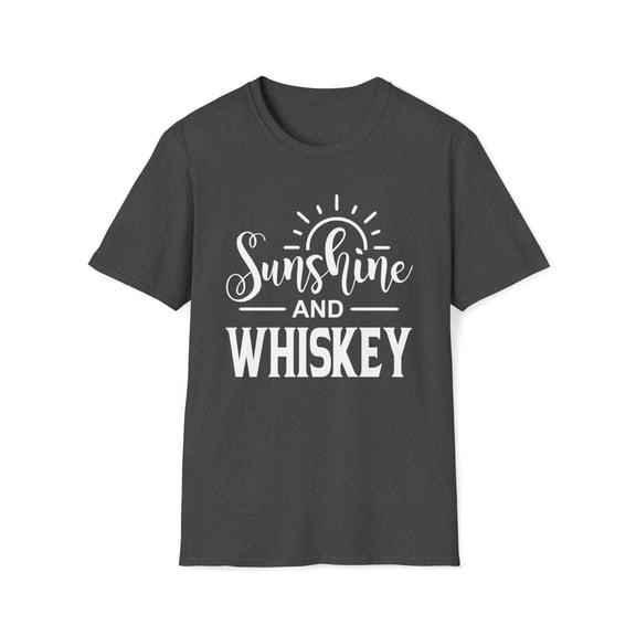 Sunshine And Whiskey, Gildan Unisex Softstyle T-Shirt, Graphic Tee, S-3XL
