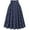 Blue, variant on Women Casual Boho Long Skirt Vintage Bohemian Style Half Dress Elastic Waist Flowy Swing Midi Skirt Summer Spring Blue XL