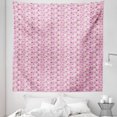 thumbnail image 1 of Cupcakes Tapestry, Pastry Arrangement Muffins and Macaroon Cookies, Fabric Wall Hanging Decor for Bedroom Living Room Dorm, 5 Sizes, Pink Multicolor, by Ambesonne, 1 of 1