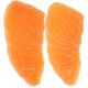 thumbnail image 1 of 2pcs Simulated Salmon Fillet Food Models Fake Salmon Kitchen Props for Home, 1 of 4
