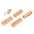 thumbnail image 4 of Wooden Mini Cylinder Block Materials, Easy To Grasp Cylinder Socket Safe Brain Exercise  for Early Childhood Development for Toddlers Ohye Home Cylinder Socket, 4 of 7