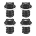 thumbnail image 1 of Uxcell 4-Pack Accesorios de Reemplazo para Tapón de Drenaje de Enfriador con Diseño a Prueba de Fugas para Enfriadores RTIC e Igloo [Negro], 1 of 1