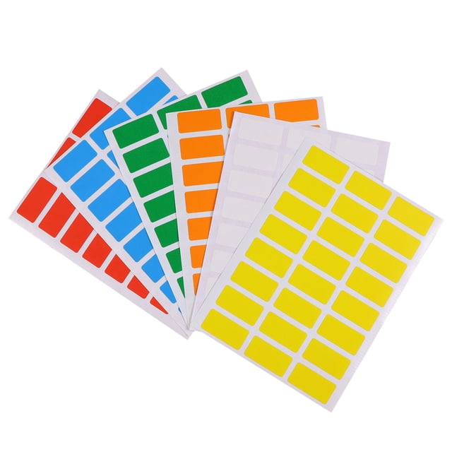 QUMIIRITY 6Ud Pegatinas Rectangulares De Material Premium Autoadhesivas Para Codificación Y Etiquetado
