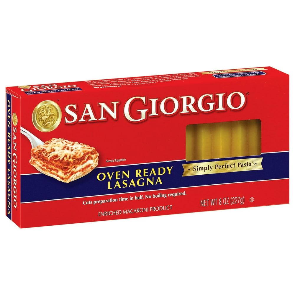 San Oven Ready Lasagna 8 Oz Box