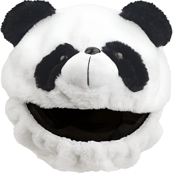 BESTSKY Motorcycle Helmet Cover,Funny Helmet Decoration,Fun Rides and Gifts (Plush Animal,Panda)