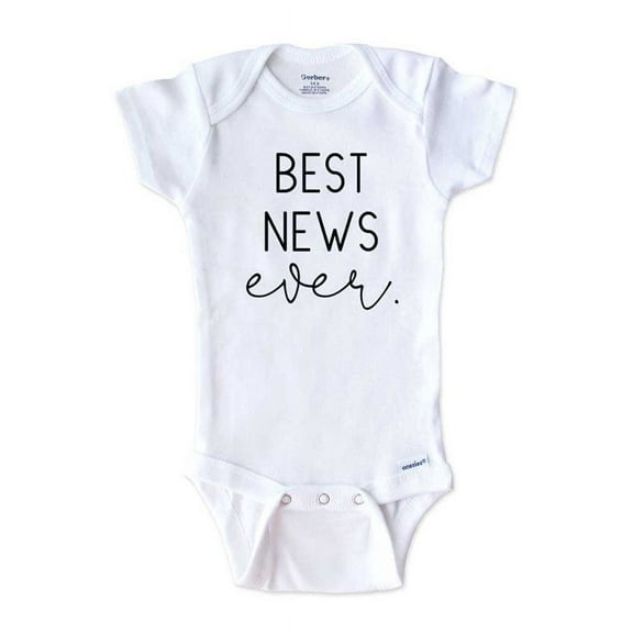 Best News Ever - surprise husband and grandparents onesie birth pregnancy announcement - White 0-3 Months