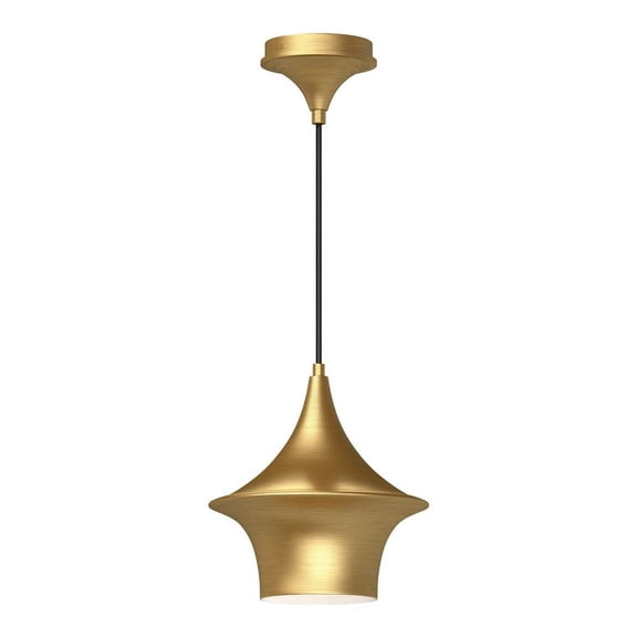 PD523009BG-Alora Lighting-Emiko - 1 Light Pendant-10.13 Inches Tall and 9.5 Inches Wide-Brushed Gold Finish    -Traditional Installation