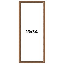 13x34 Frame Gold Real Wood Picture Frame Width 1.25 inches | Interior Frame Depth 0.5 inches |