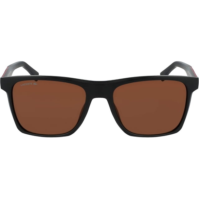 Gafas de sol Lacoste L900s para hombre, color ónix mate, forma rectangular, 56 mm