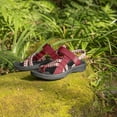 thumbnail image 4 of OutPro Womens Hiking Sandals for Female Comfortable Walking Flip Flop Sandals with Arch Support Athletic Sandals with Loop Straps for Beach Outdoor Red, 4 of 9