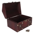 thumbnail image 1 of CAJA DE ALMACENAMENTO DE JOYERÍA DE MADERA CERRRRADURA DE COMBINACIÓN, CAJA DE ALMACENAMIENTO DE COFRE DEL TESORO DE MADERA ARTESANAL CON DETALLES DE METAL, CAJA DE, 1 of 7