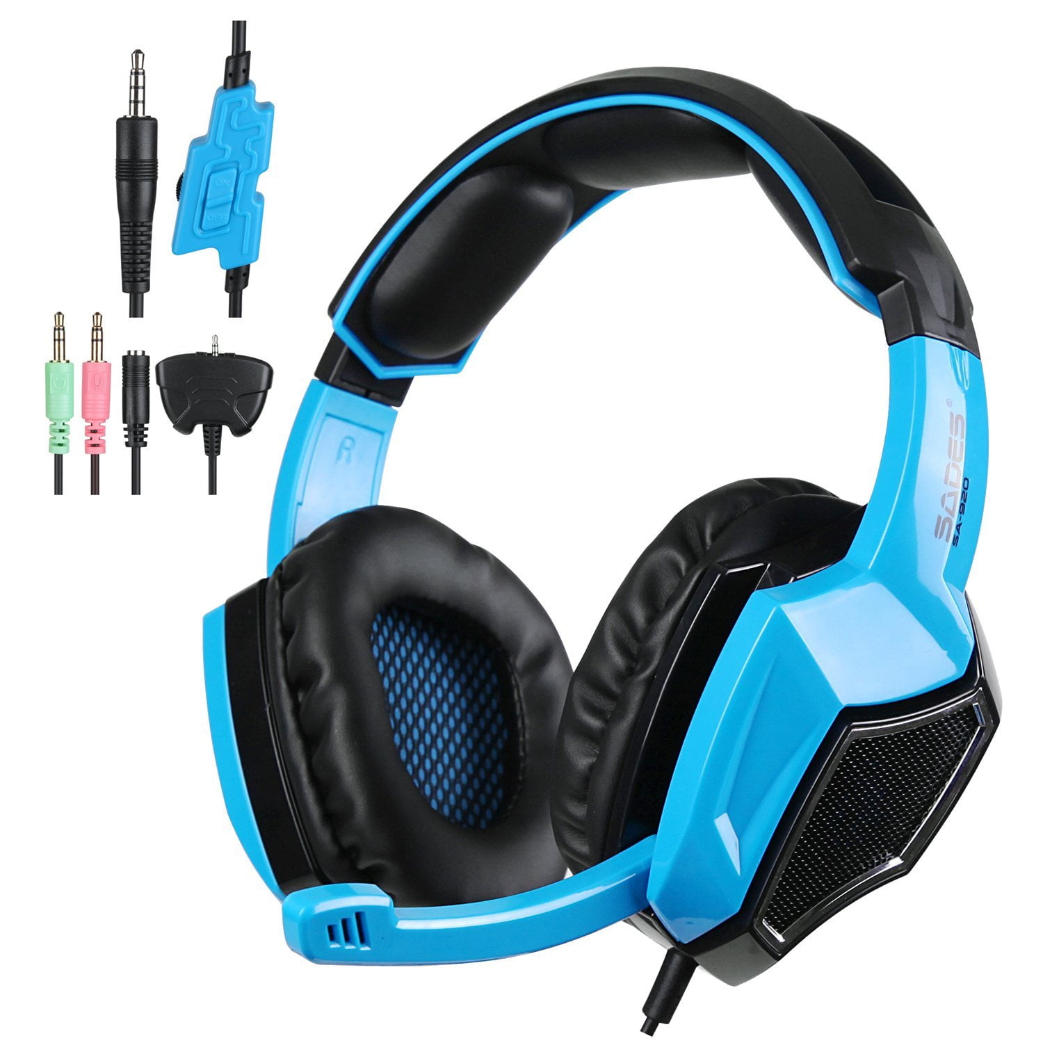 Sades Shaman Gaming Headset - Blue – Level Up