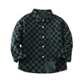 thumbnail image 1 of Tranfacy Veste à Rayures à Col en V pour Enfants de 1 à 6 Ans, Boutonnée, Manches Longues, Respirante, Automne, Décontractée, Mode, Hauts, 1 of 7