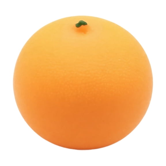 Orange Squishy Stress Ball Fruit Shaped Fidget Toy for Anxiety Relief Sensory Squeeze Ball for Kids Adults Home Office Classroom