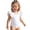 White., variant on Girls One-Piece Swimsuit Bow Back Sun Protection One-Piece Bikini for Toddlers