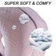 thumbnail image 3 of 3-Piece Dual-use Purple Cotton Triangular Towel 4-Layer Soft Cotton Absorbent Baby Saliva Towel Baby Bib, 3 of 5