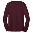 thumbnail image 6 of Port & Company Long Sleeve 50/50 Cotton/Poly TShirt (PC55LS) Athletic Maroon, 3XL, 6 of 6