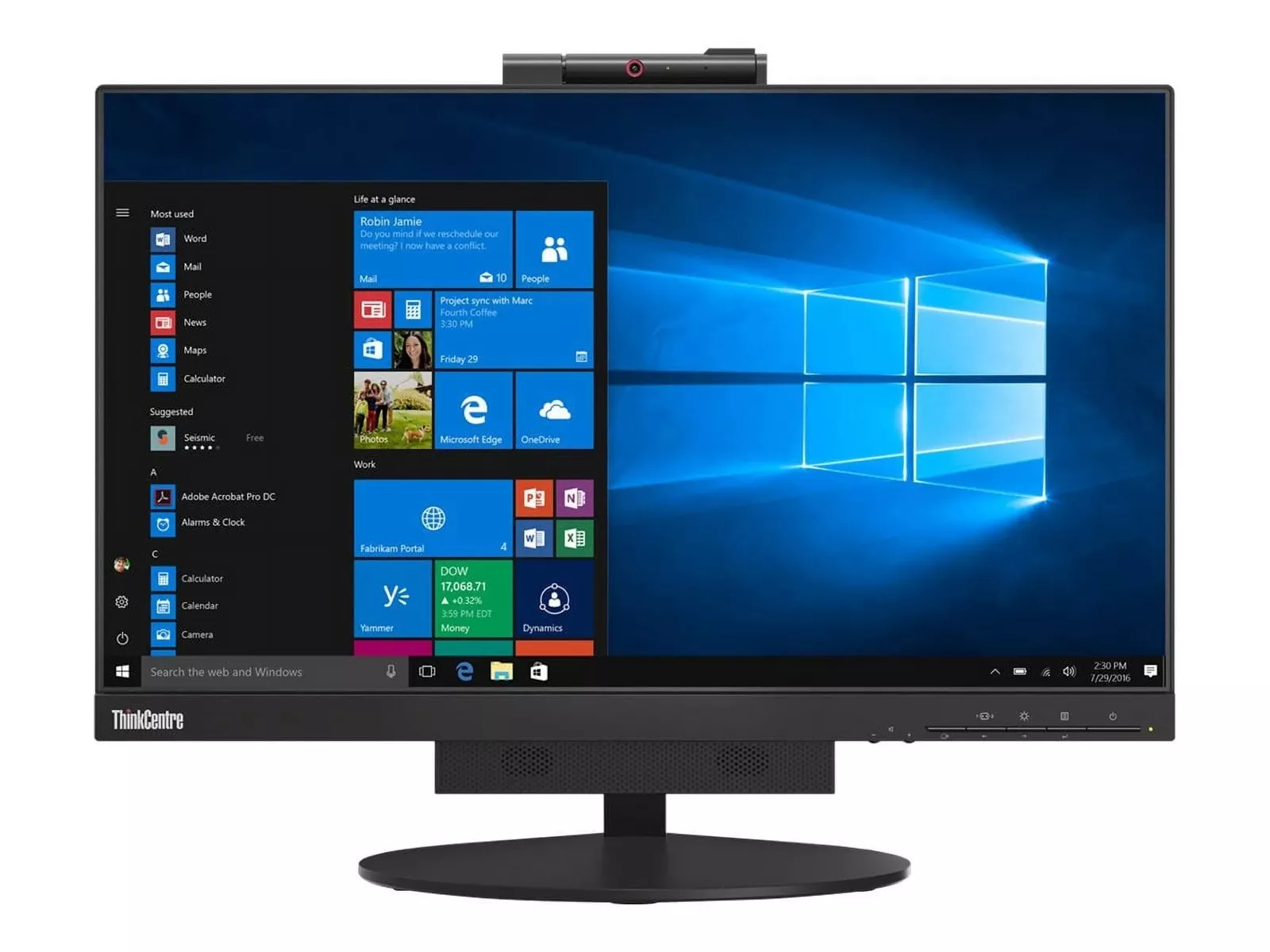 Pre-Owned Dual Screen - Lenovo 24in TIO24 GEN3 FHD 1920x1080 Slim Bezel Desktop Computer Monitor LCD DP