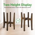 thumbnail image 4 of 2 PACK Adjustable Plant Stand Indoor, Bamboo Mid Century Modern Plants Stands, Corner Flower Holder for Living Room, Fits 8 to 12 Inches Pots, (Pot & Plant Not Included)(Walnut), 4 of 7