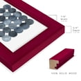 thumbnail image 2 of Blue Grey Density I -Framed Print w/glass-Cherry Red, 2 of 8