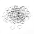 thumbnail image 1 of 10mm Dia Silver Tone Metal Split Loop Key Rings Holders Replacement 400 Pcs, 1 of 3