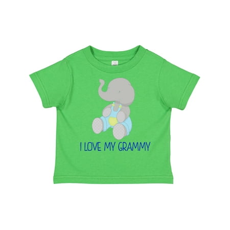 

Inktastic I Love My Grammy Elephant Gift Toddler Boy or Toddler Girl T-Shirt