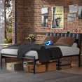 thumbnail image 6 of Behost Full Size Bed Frame , Bed Frames with USB Ports, Black, 6 of 12