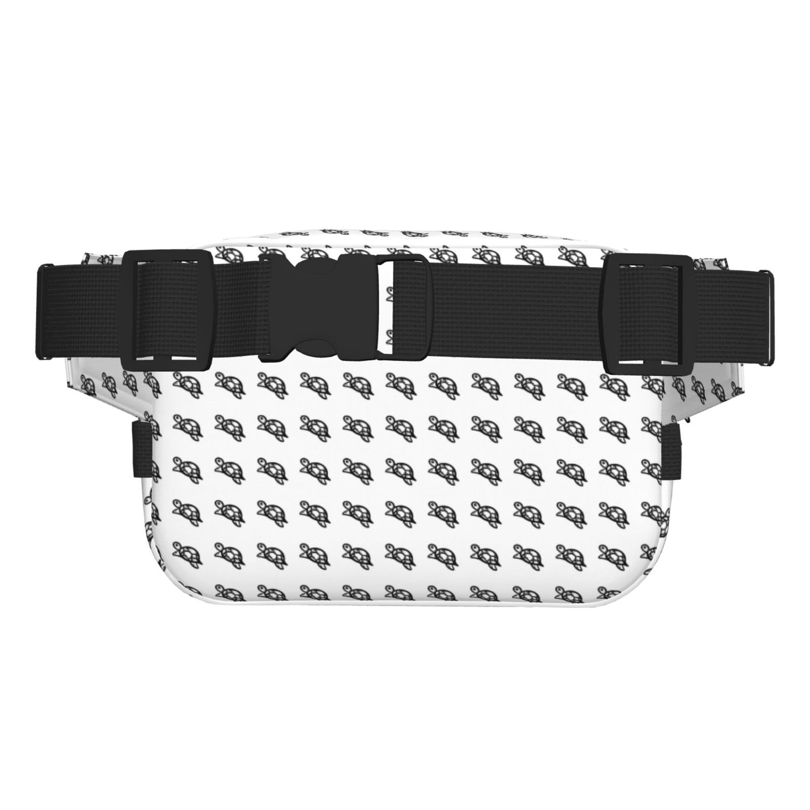 Picia SeTurtle27 Print Square Double-Layer Waist Bag Mini Adjustable Waist Belt Bag Exercise Running Travel Hiking