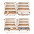 thumbnail image 6 of National Style Non-Slip Stair Treads for Wooden Steps Blue Gray Geometric National Art Indoor Carpet Stair Runners 4PCS 8x30 in with Adhesive for Pets and Seniors, 6 of 7