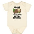 thumbnail image 3 of Inktastic I Love Hanging out with My Mommy with Sloth Boys or Girls Baby Bodysuit, 3 of 5