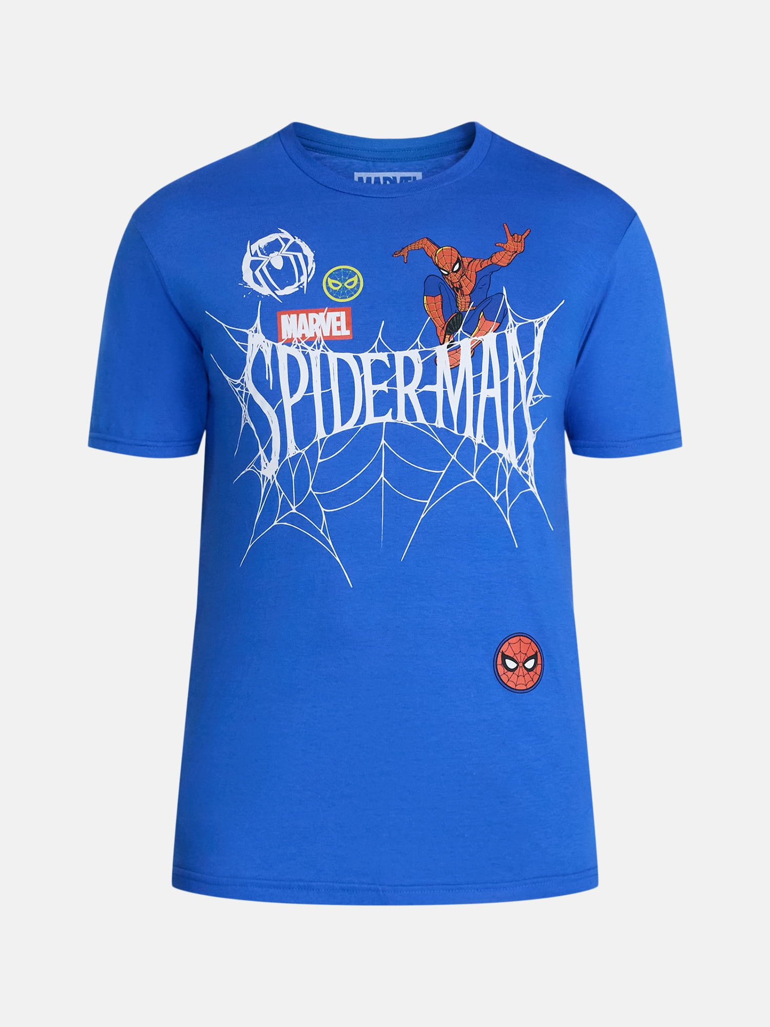 Marvel Spider-Man Men's and Big Men's Graphic Cotton Tee with Short Sleeves, Sizes S-3XL
