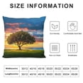 thumbnail image 5 of Orinice Sunset Landscape Graphic Decorative Cushion Throw Pillow Cover Zipper Closure Short Plush 1PC for Home Couch Living Room Bed Sofa 12x12in, 5 of 5