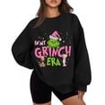 thumbnail image 1 of Sudadera lisa MIARHB para mujer, talla grande, informal, holgada, con estampado navideño, cuello redondo, manga larga, tallas S-3XL, 1 of 5