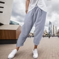 thumbnail image 2 of Sngxgn Women Casual Wide Leg Pants High Waisted Business Work Casual Pants Loose Pants(Blue,S), 2 of 6