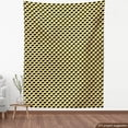 thumbnail image 4 of Abstract Sofa Upholstery Fabric by the Yard, Geometric Formless Shapes in Contrasting Colours Camouflage Style Graphic, Decorative Fabric for DIY and Home Accents, Mustard Black White by Ambesonne, 4 of 5