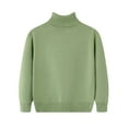 thumbnail image 2 of NAISIBABY Boys Girls Sweater, Long Sleeve Turtleneck Soft Solid Kids Basic Knit Tops Clothes Mint Green 4T, 2 of 3