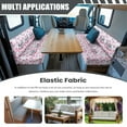 thumbnail image 3 of XYZCANDO Heart Rv Dinette Cushion Covers Dwarf Bench Cushion Easy to Install Rv Accessories for Inside Sofa Covers for 2 Cushion Couch Comfortable Rv Dinette Cushions Furniture Covers White, 3 of 7