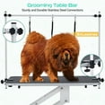 thumbnail image 6 of 43.3" Hydraulic Dog Grooming Table for Pet, Heavy Duty Structural Hydraulic Max Load 350Lbs Professional Pet Grooming Table with Adjustable Overhead Arm & Noose Height Range 22''-39'', 6 of 8