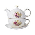 thumbnail image 2 of Porcelain Teapot and Cup Set Ceramic Tea Kettle Heat Resistant Unique Gift Flower Pattern Coffee Maker Kettle for Restaurant, 2 of 8