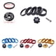 thumbnail image 3 of Naiovety CANSUCC 8 piezas/Kit aleación bicicleta auriculares espaciador portátil resistente reemplazable exterior horquilla delantera arandela Type3 NO3, 3 of 6