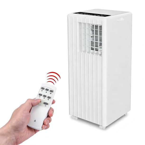 2 Aires Portátiles 8000 BTU - Sistema de Refrigeración 3 en 1 con Función de Ventilación y Deshumidificación - Control Remoto y Diseño Compacto para Espacios Residenciales