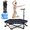 Black and Blue, variant on HXD-ERGO 42'' Foldable Mini Trampoline, Rebounder Trampoline with Adjustable Foam Handle, Fitness Trampoline for Indoor, Outdoor, Home Gym, Max Load 460lbs