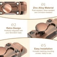 thumbnail image 3 of Uxcell Barrel Bolt Latch Vintage Slide Lock with Mounting Screws for Wooden Door Barn Fence Shed Window Red Bronze 3 Inch, 3 of 7