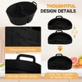 thumbnail image 4 of Chefaid Slow Cooker Divider Liners with Handle, 100% Silicone Reusable Slow Cook, 4 of 10